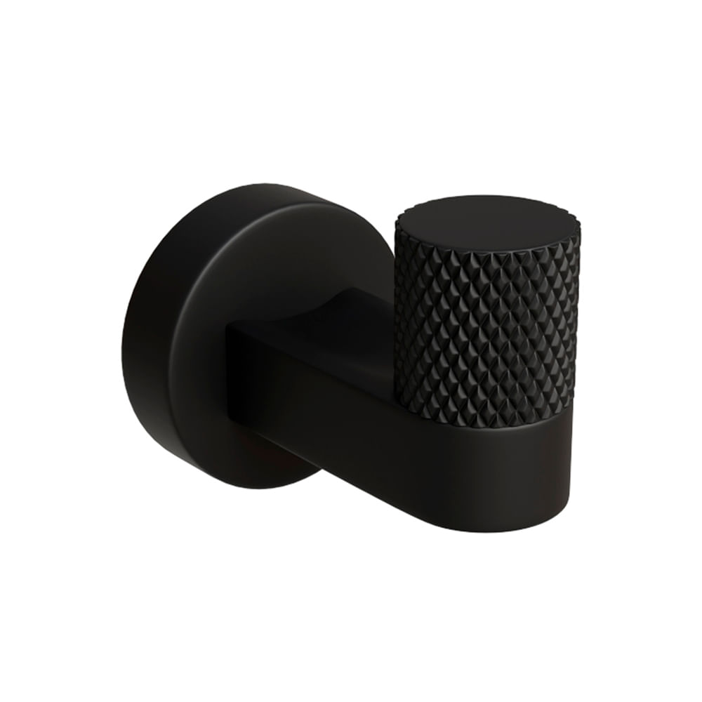 Cabide Zigrinato Diverse 55 mm Aco Inox 304 Preto Italy Line 82727_0